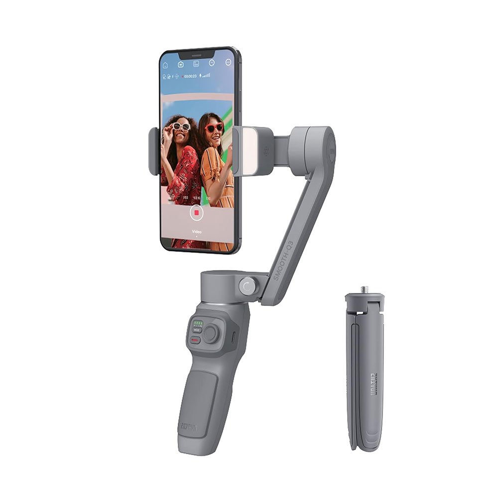 Smartphone Gimbal with Grip Tripod Stand